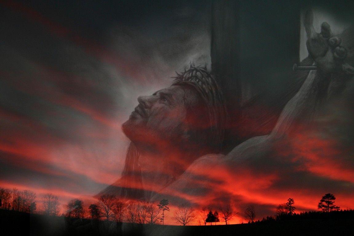 Christian Graphic: A Sunset With Jesus Christ of Nazareth on