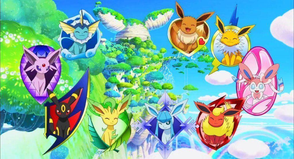 Eevee Evolutions Wallpaper  Download to your mobile from PHONEKY