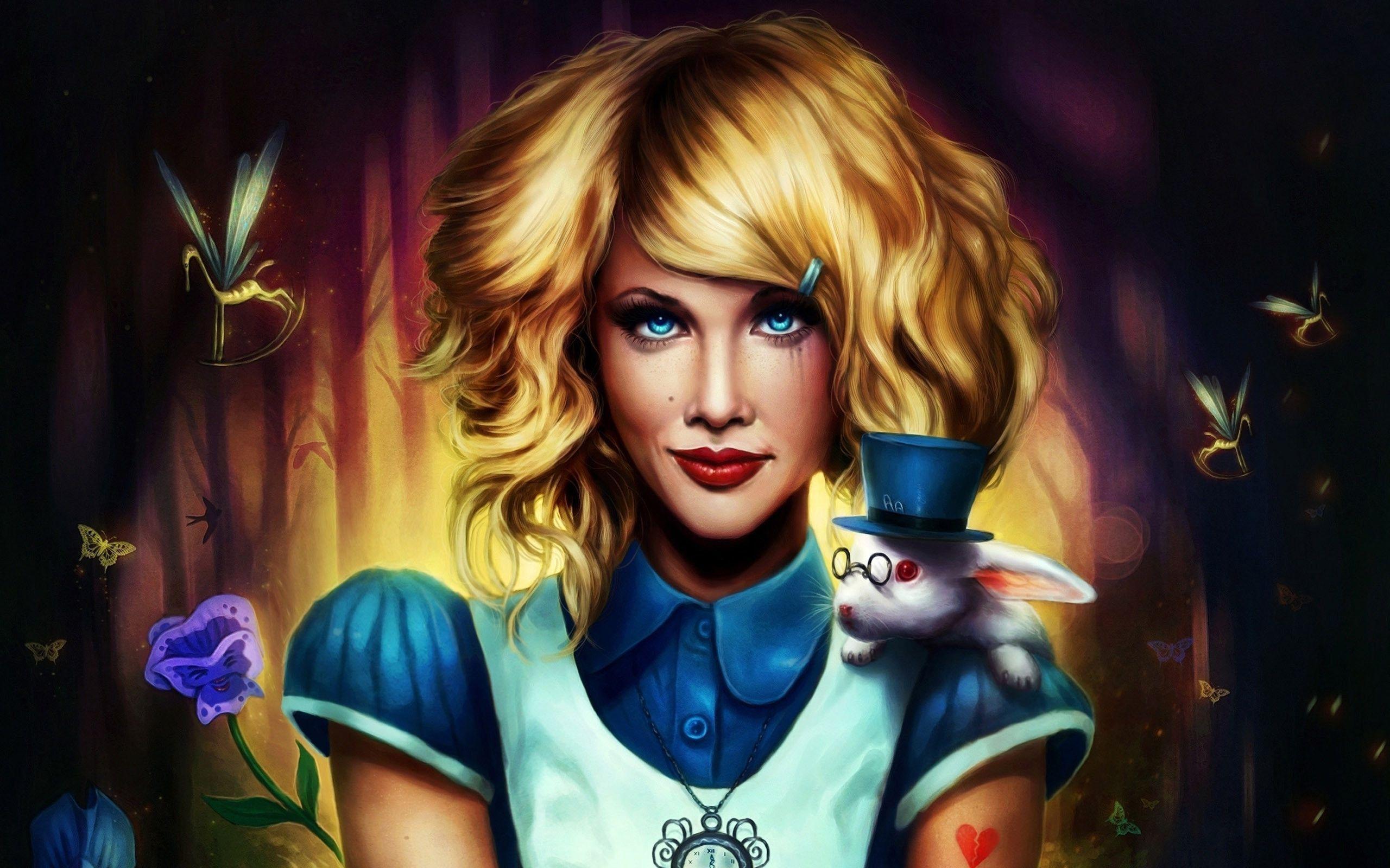 Creepy Alice in Wonderland Wallpaper