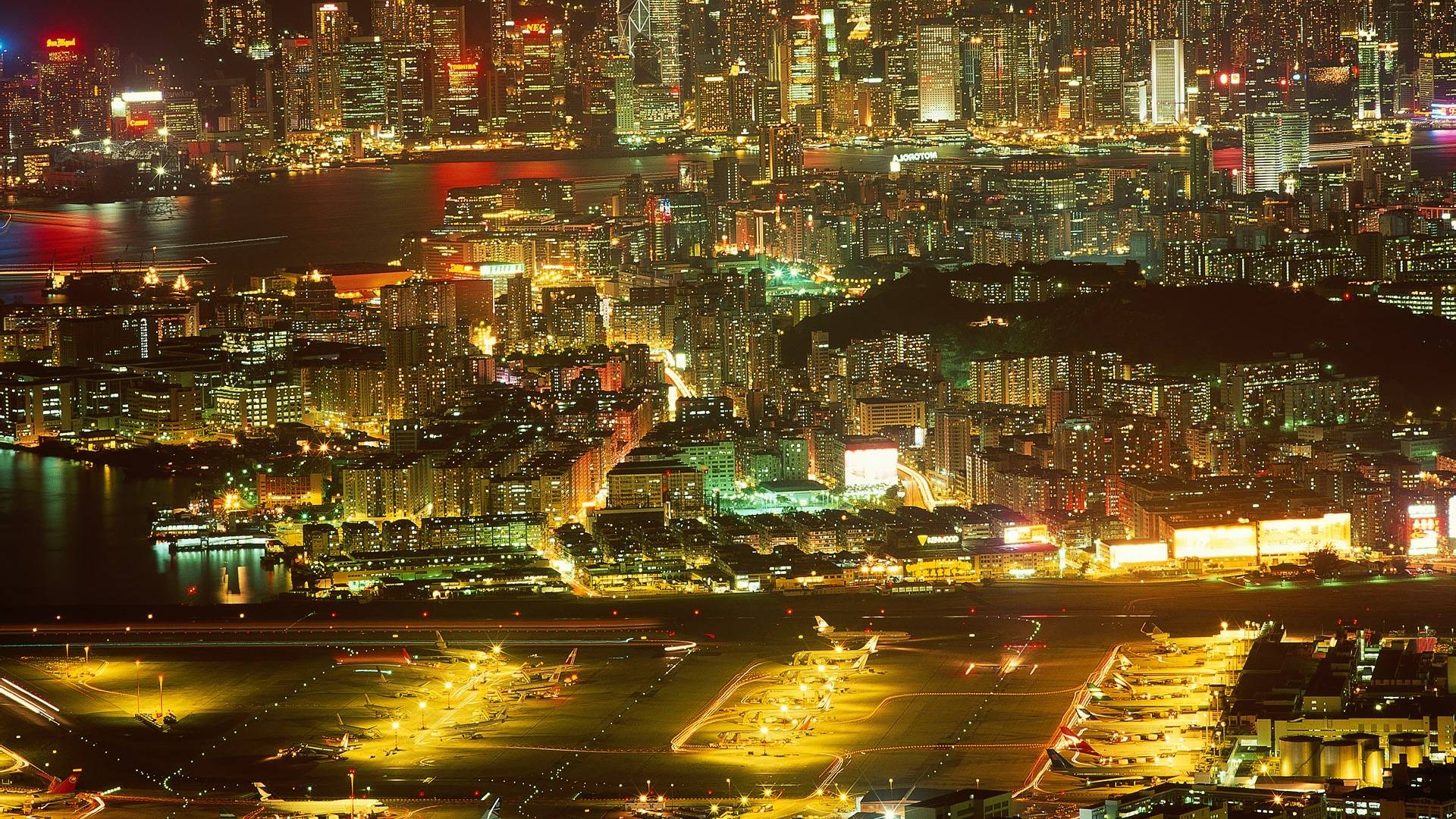 HD The Old Kai Tak Airport In Hong Kong Wallpaper. Download Free