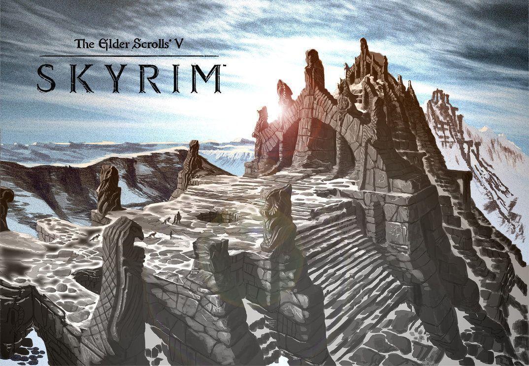 Skyrim Mage Background Wallpaper 2013