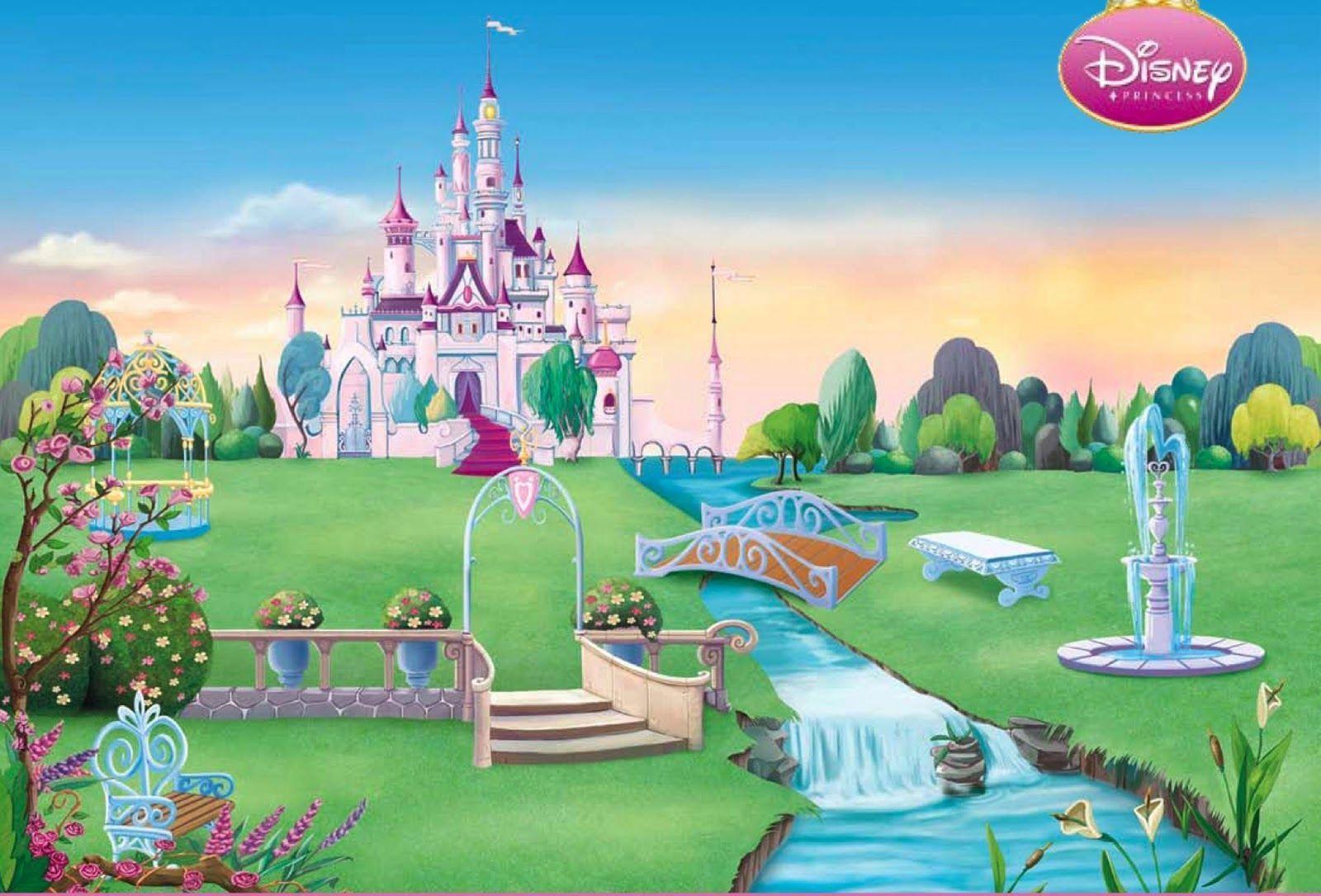 Whitney Sketch: Final Image- Background, Castle "Disney Princess