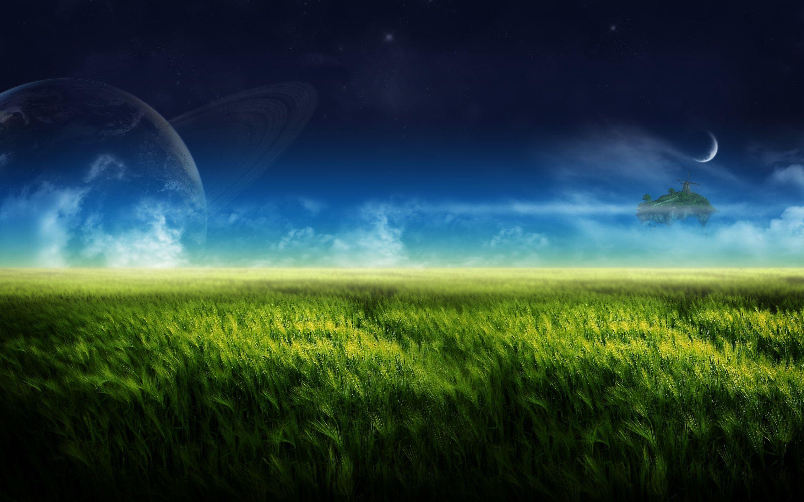Fantasy Landscape Art Wallpaper, Dreamland. Stock Photo, Picture and  Royalty Free Image. Image 208355508.