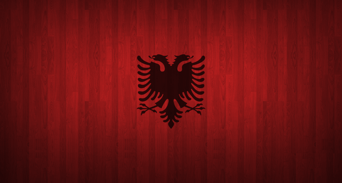 Albanian Wood Flag Wallpaper
