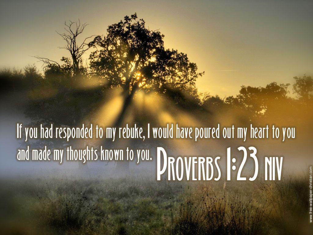 Proverbs 1:23 Wallpaper Wallpaper and Background