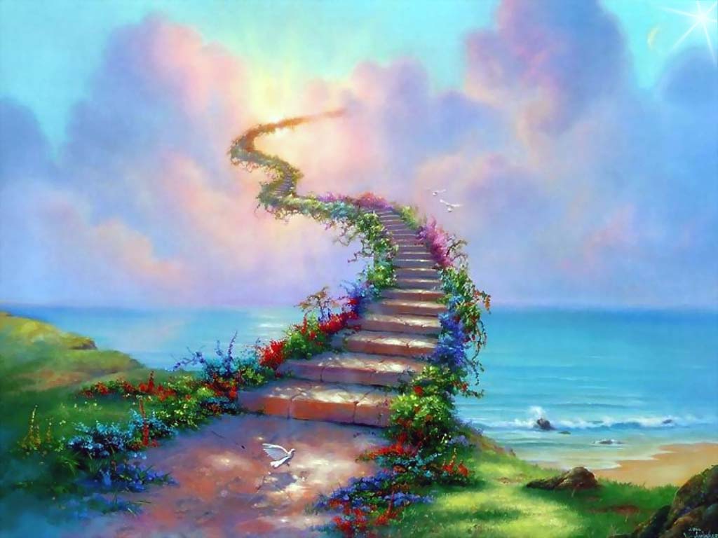 Art: Amazing Road To Heaven Wallpaper, download HD wallpaper