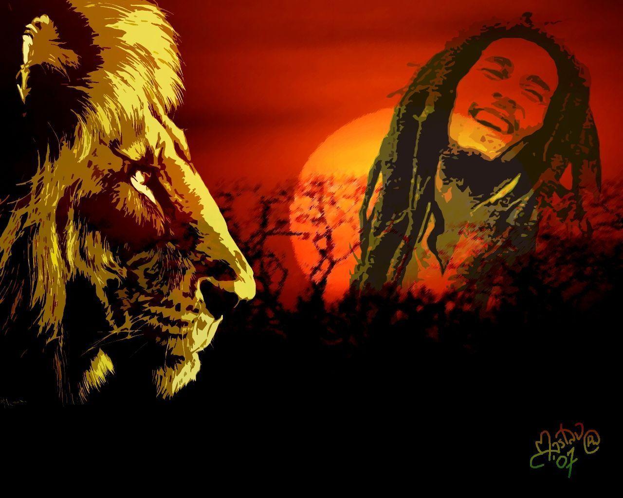 Bob Marley Wallpaper Lion