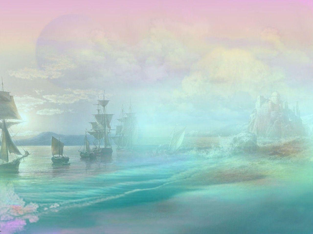 Pastel Sea Selahblue (cynti19) Wallpaper