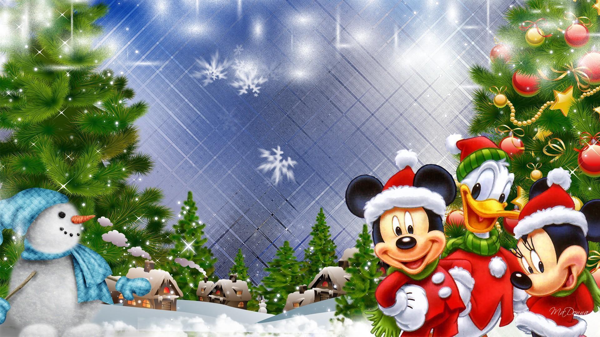 Download Mickeys Christmas Village HD Wallpaper. HD Wallpaper