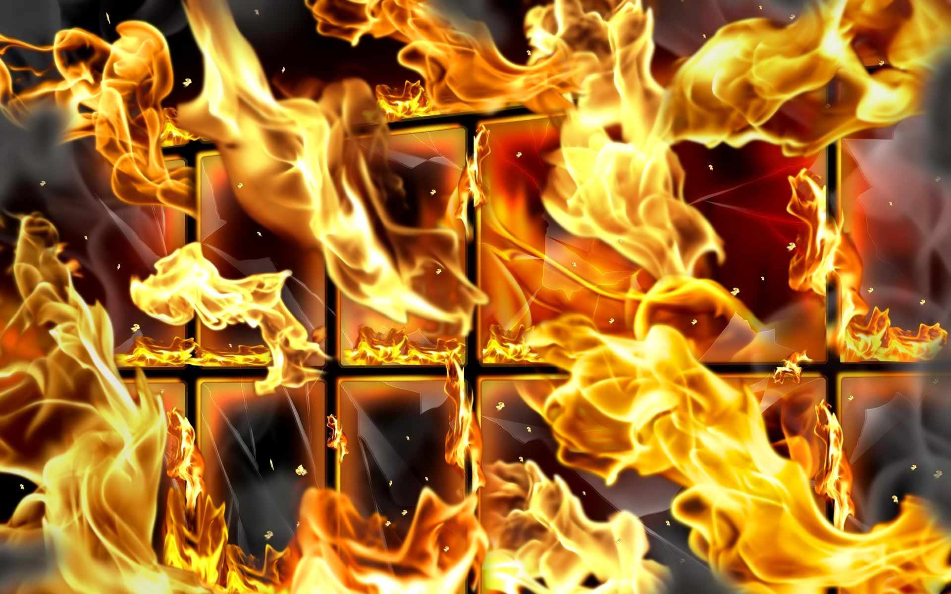 Desktop Wallpaper · Gallery · 3D Art · Fire Flame. Free