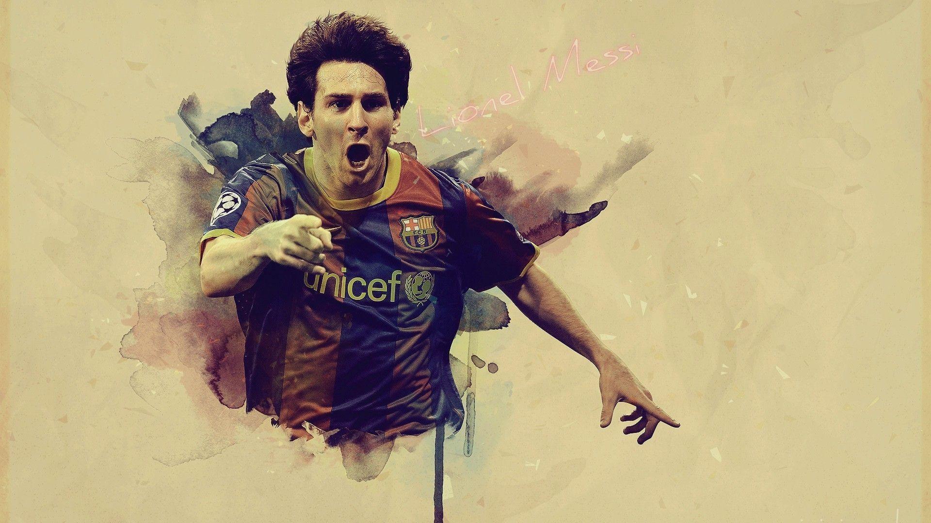 Footballer Lionel Messi HD Wallpaper