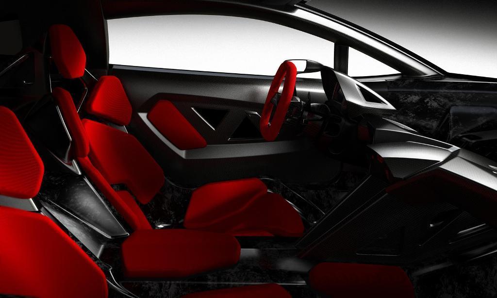 New Lamborghini Sesto Elemento Concept Cockpit Interior Hd