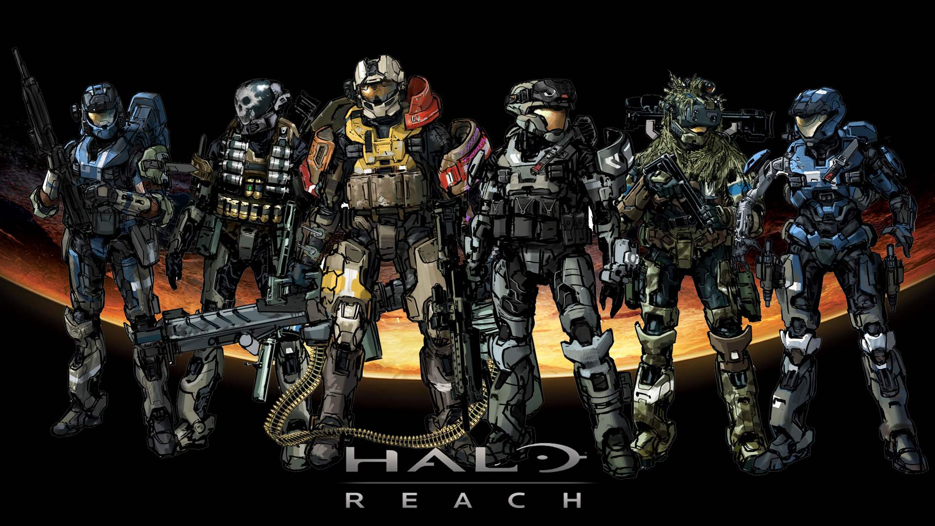 Wallpaper For > Halo Reach Noble Team Wallpaper HD