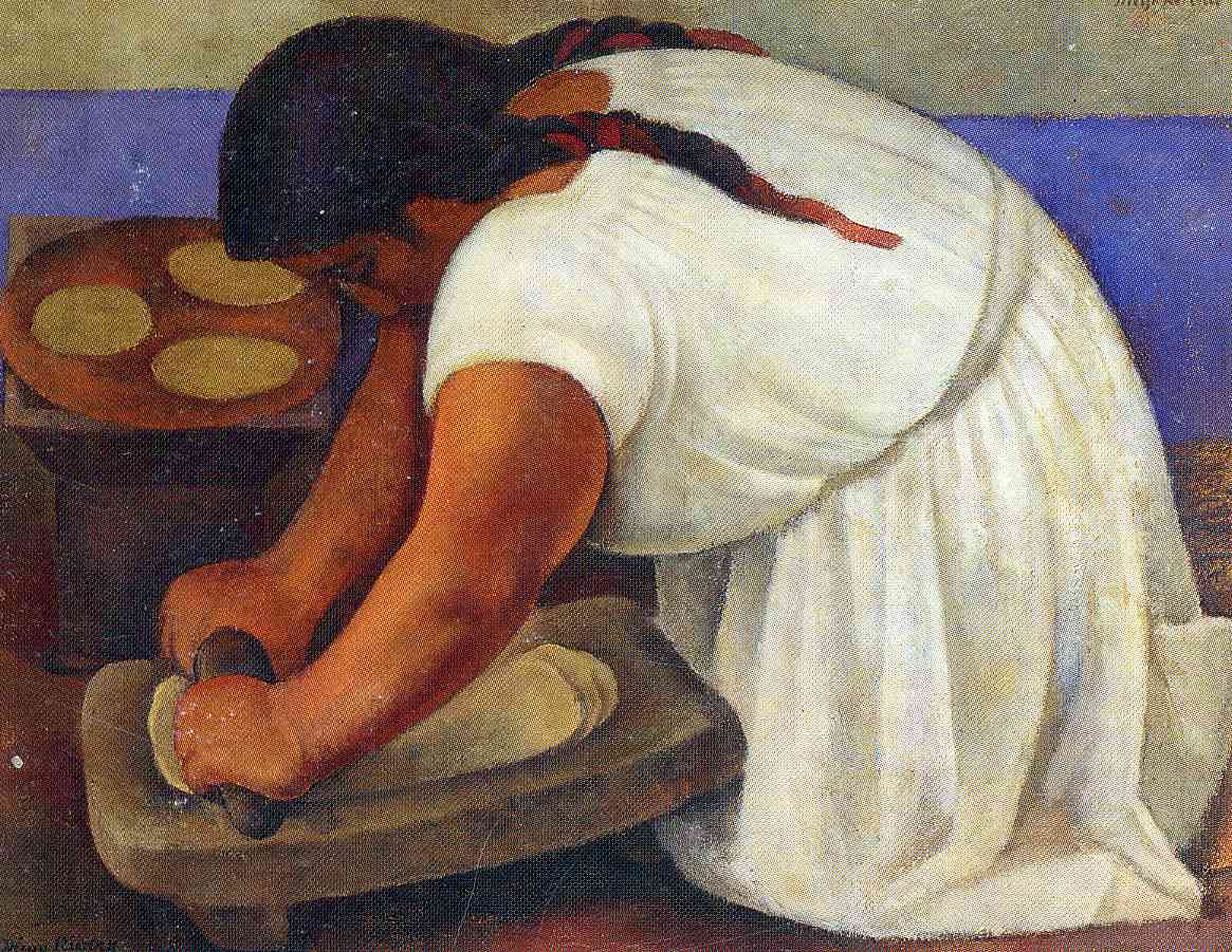 Woman Grinding Maize Rivera
