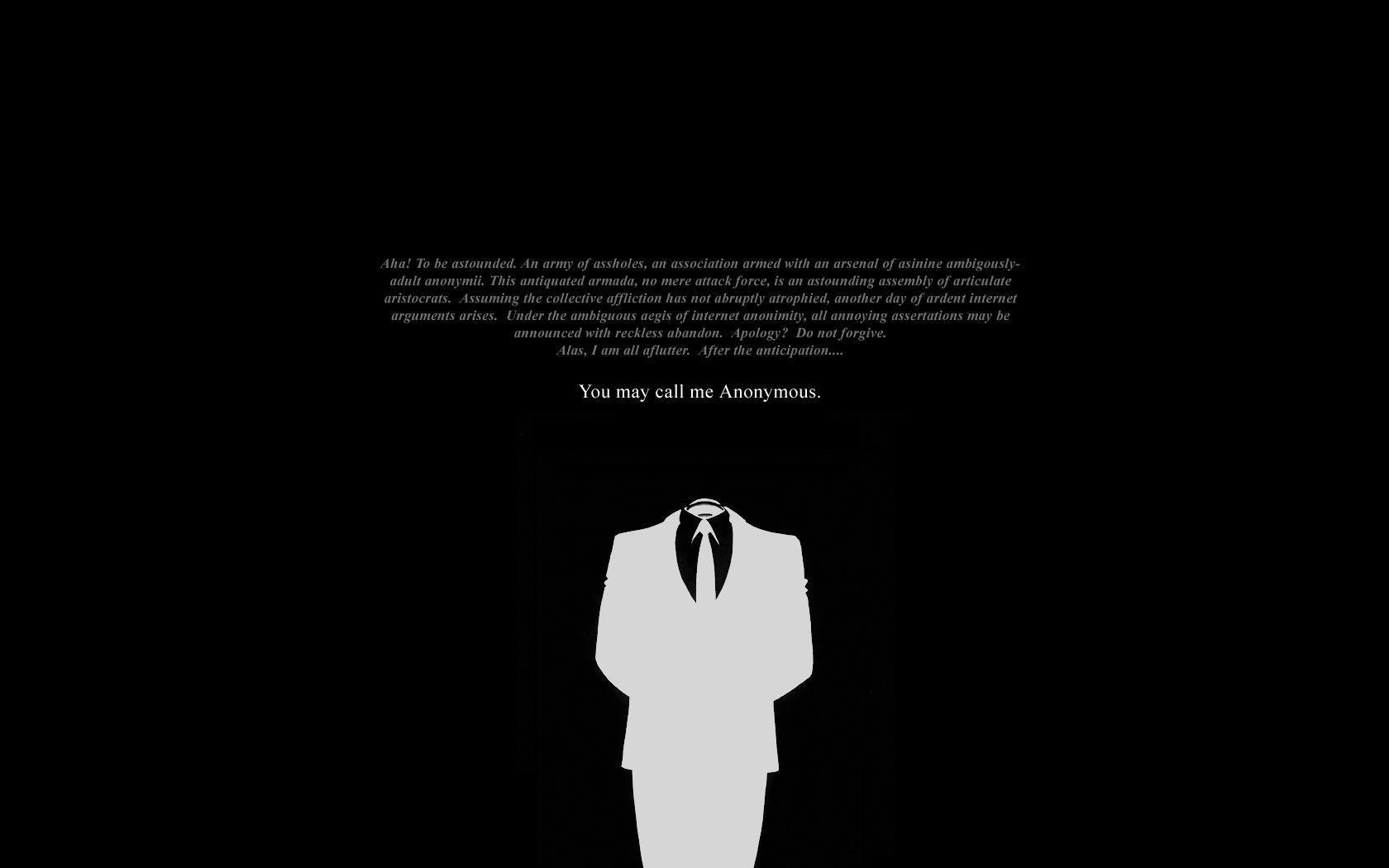 Anonymous Quote Wallpaper HD Desk Wallpaper. Cool