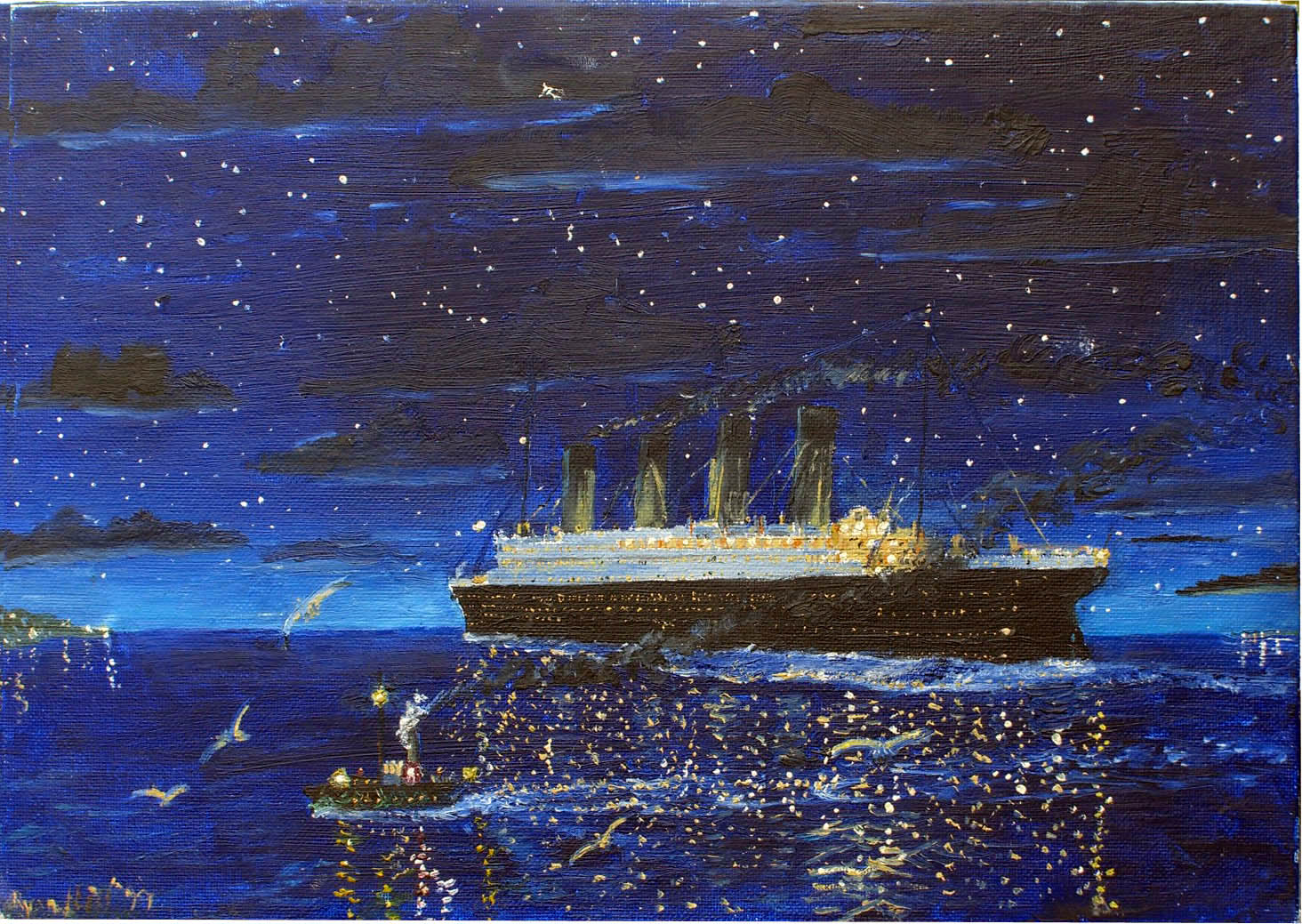 Титаник живопись