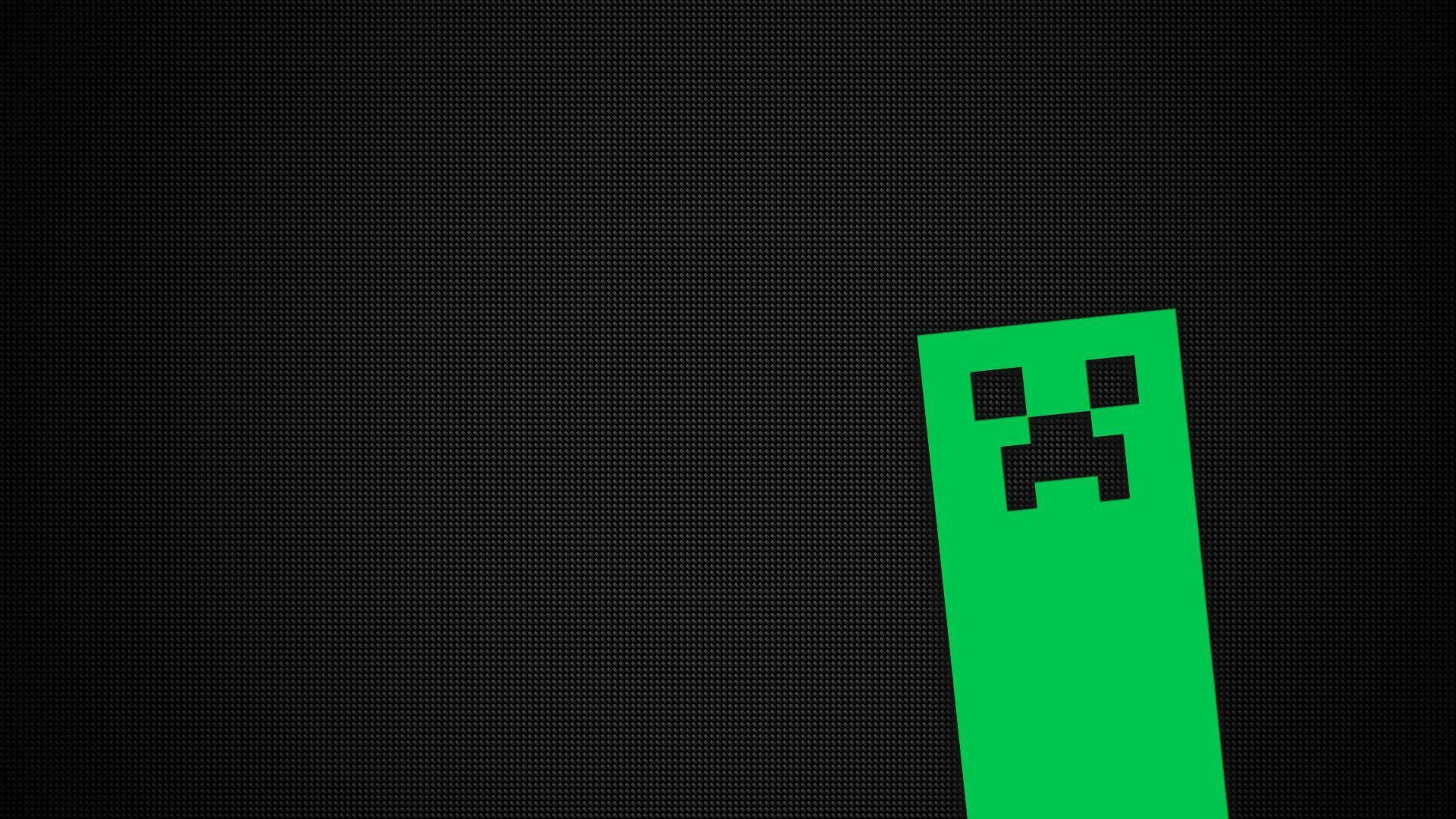 Creeper Face Minecraft Desktop Background, Games Wallpaper, HD