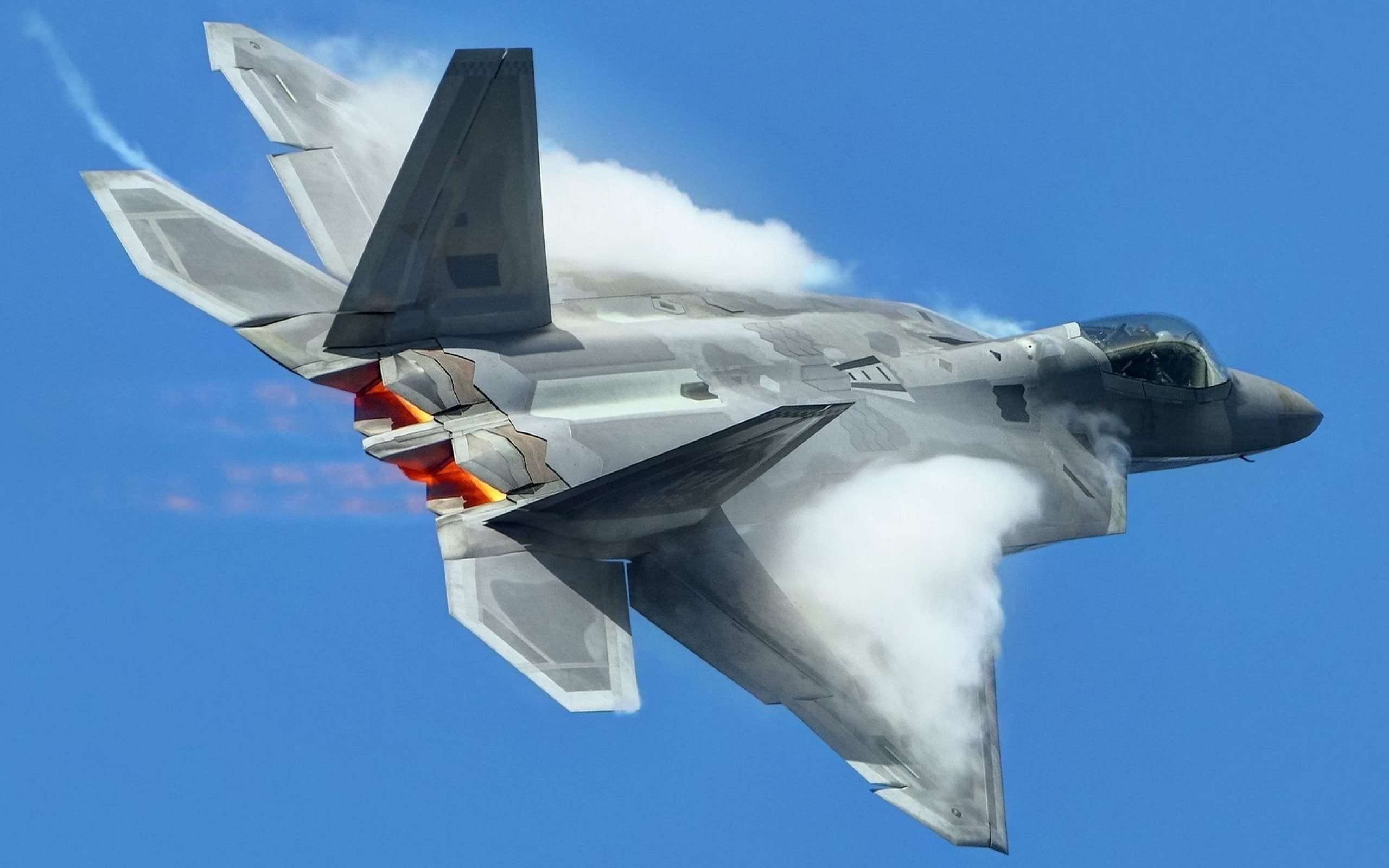 F22 Raptor In The Air Widescreen Wallpaper. High Quality PC