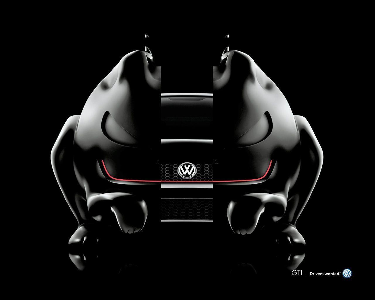 Extraordinary Volkswagen Vw Gti Black Magic Panther Wallpaper