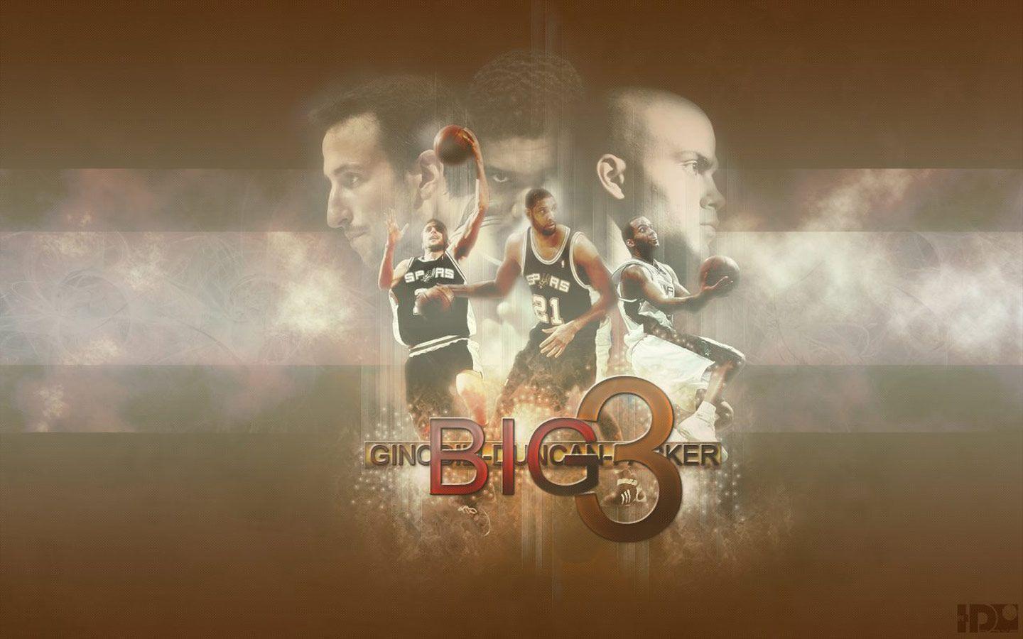San Antonio Spurs Big 3 Widescreen Wallpaper. Basketball