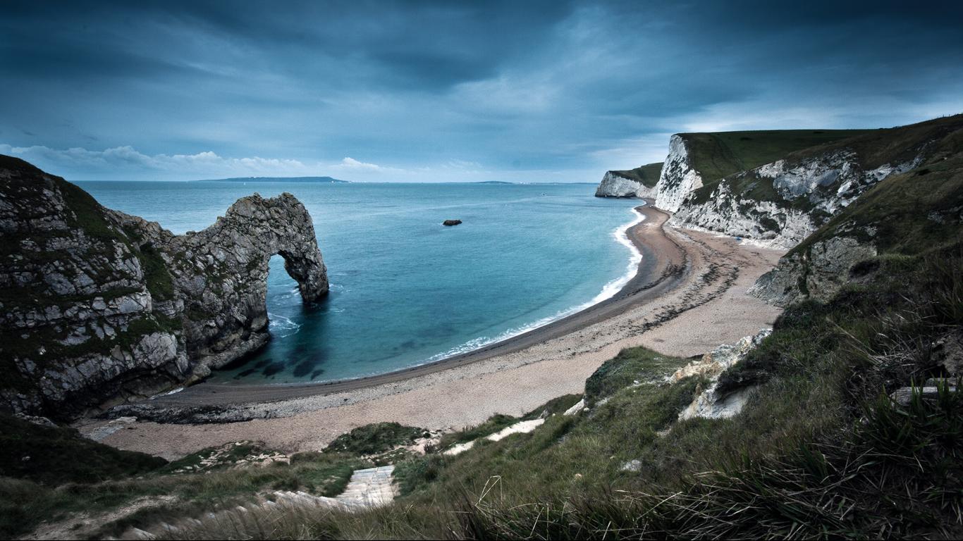 Durdle Door Wallpaper HD Background 1366x768 For 17 19 Inch