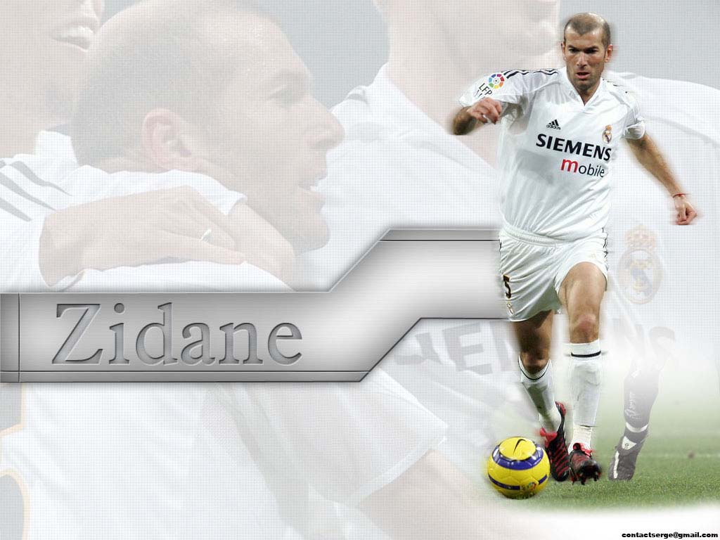 Zinedine Zidane Football Wallpaper, Background and Picture