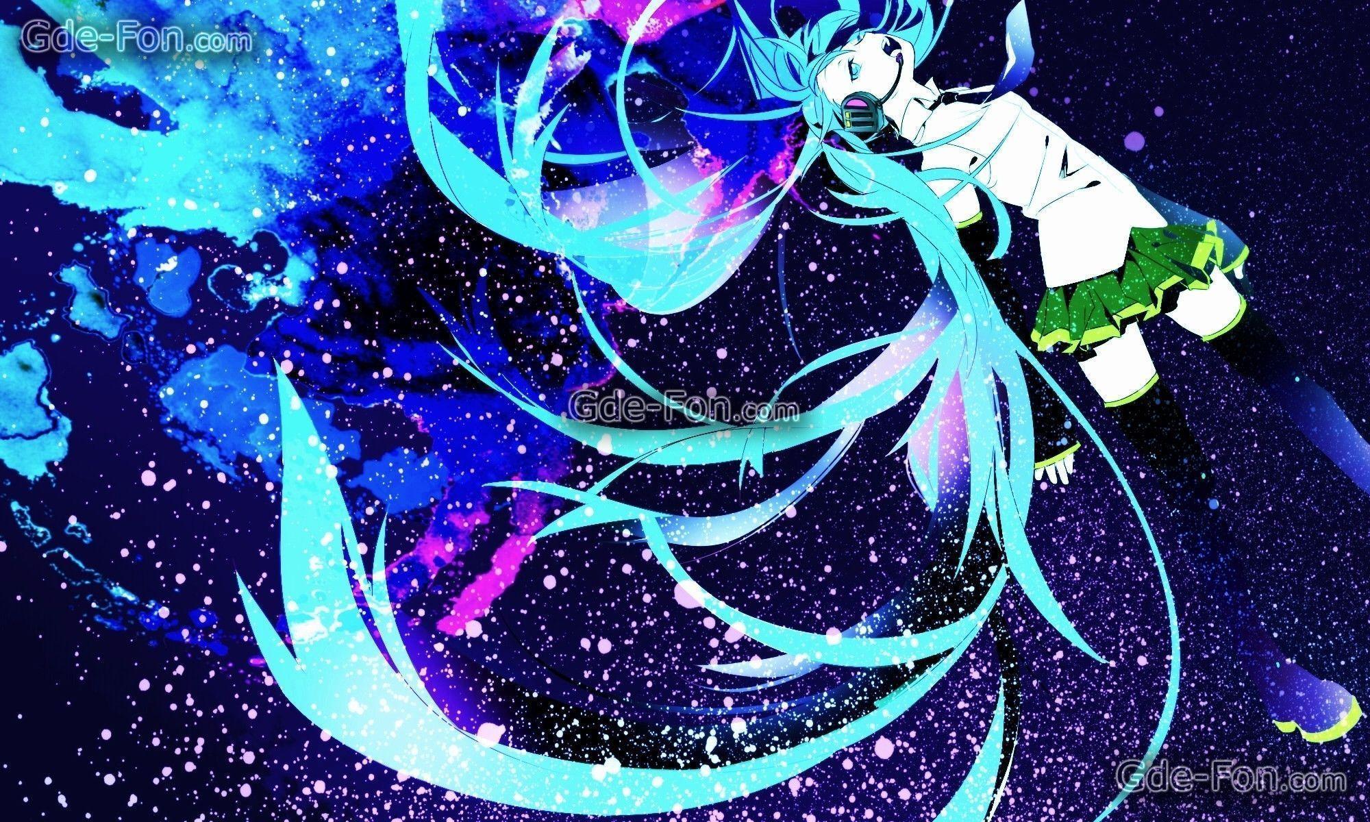 Download wallpaper anime, Vocaloid, music free desktop wallpaper