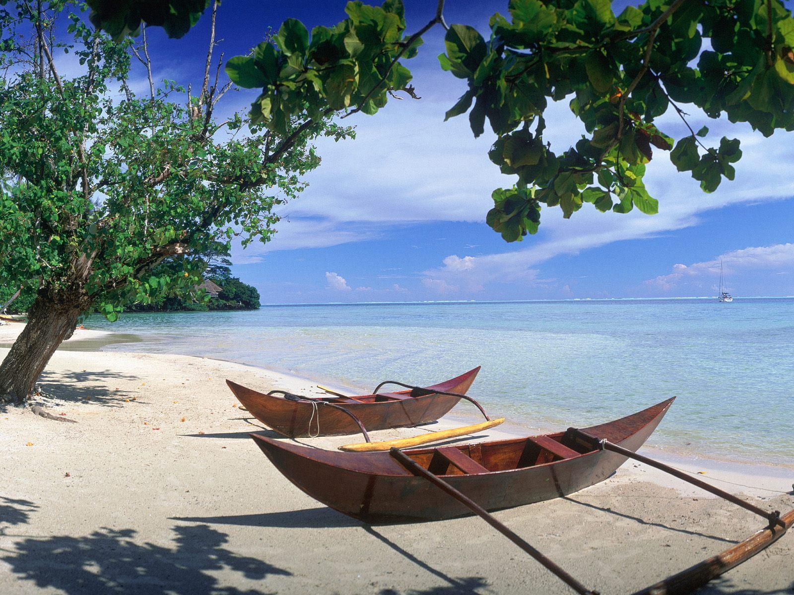 Hana Iti beach Tahiti free desktop background wallpaper image
