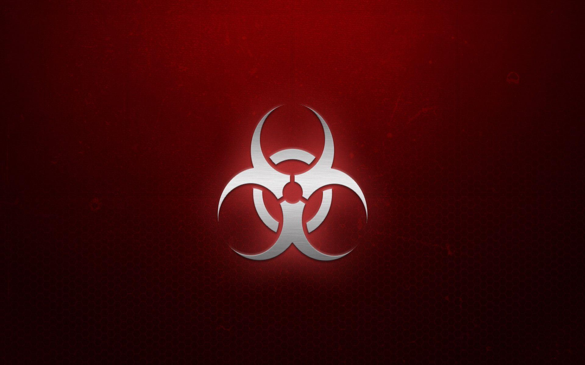 Wallpapers For > Red Biohazard Symbol Wallpapers
