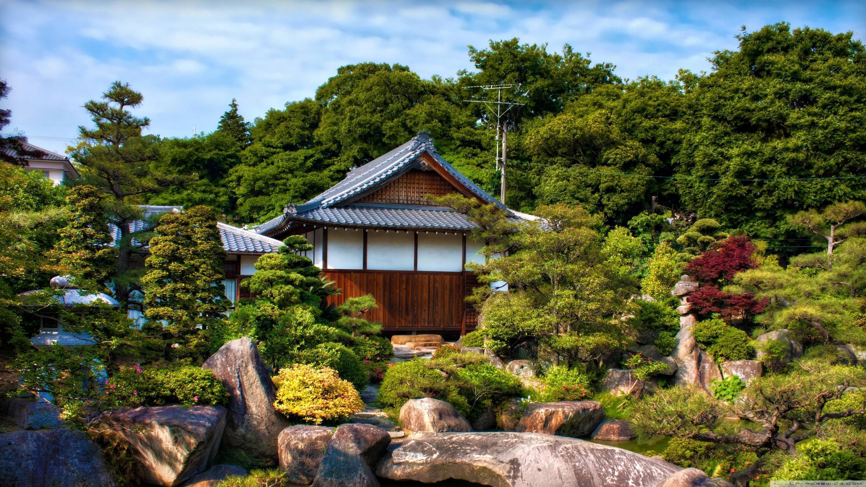 Japanese Garden Desktop Background Wallpaper