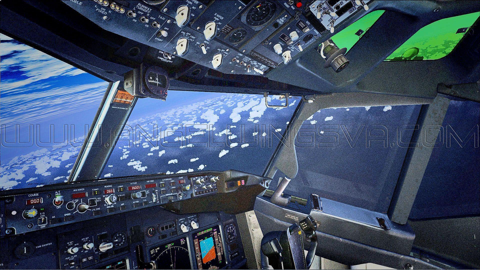 image For > Boeing Cockpit Wallpaper