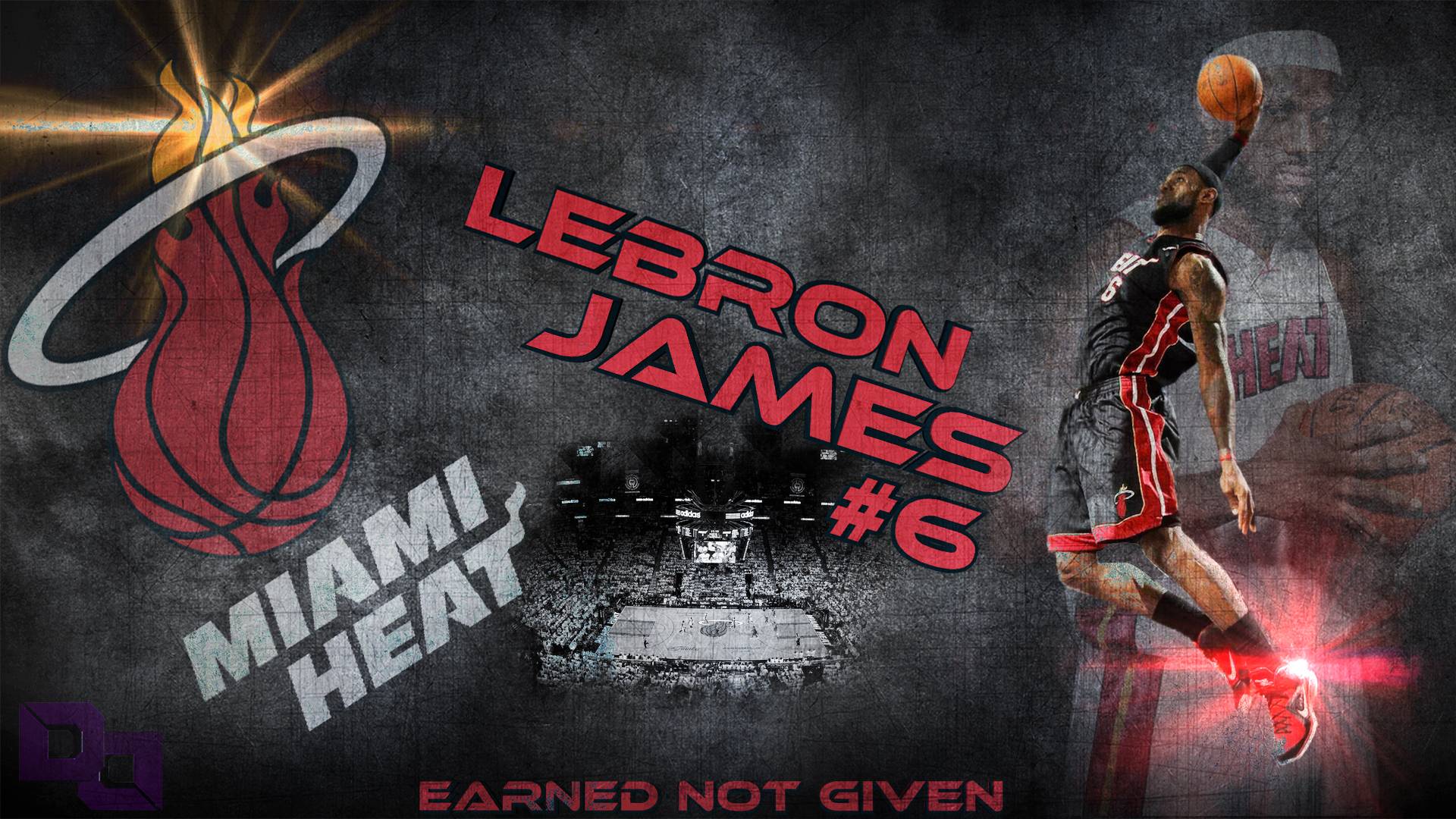 LeBron James Dunk Miami Heat Wallpaper Id. Frenzia