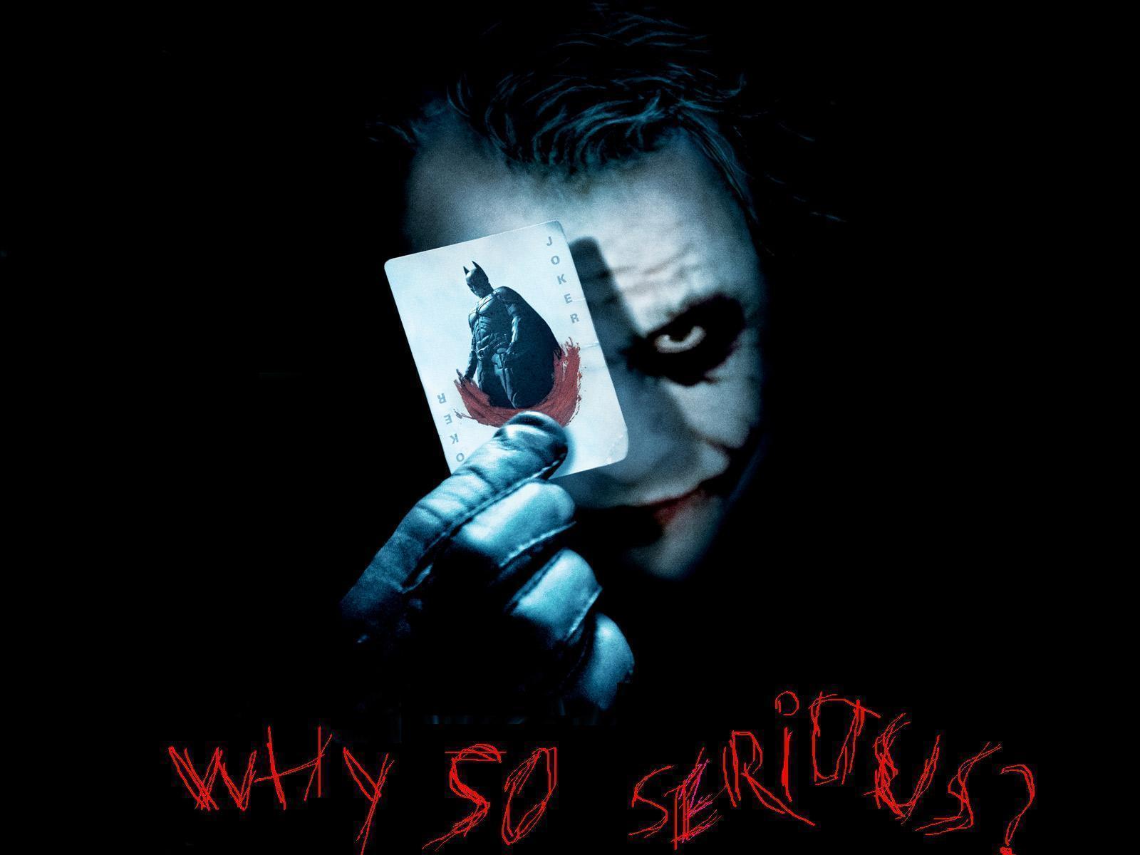 Logo & Logo Wallpaper Collection: WHY SO SERIOUS WALLPAPER, POSTER