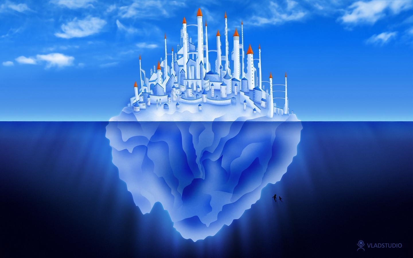 image For > Underwater Iceberg Wallpaper