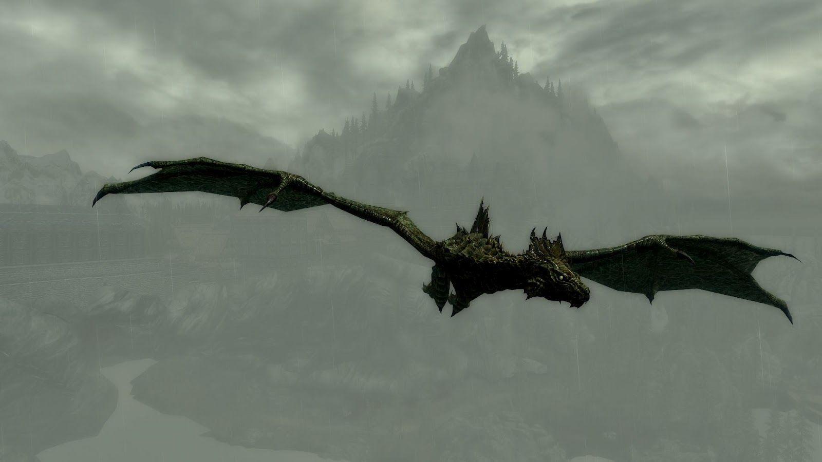 flying a dragon in skyrim