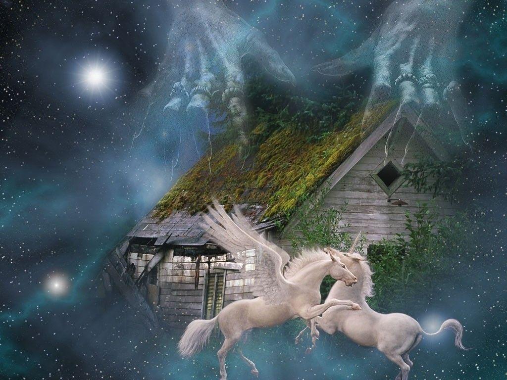 Fantasy image Unicorns Wallpaper HD wallpaper and background photo
