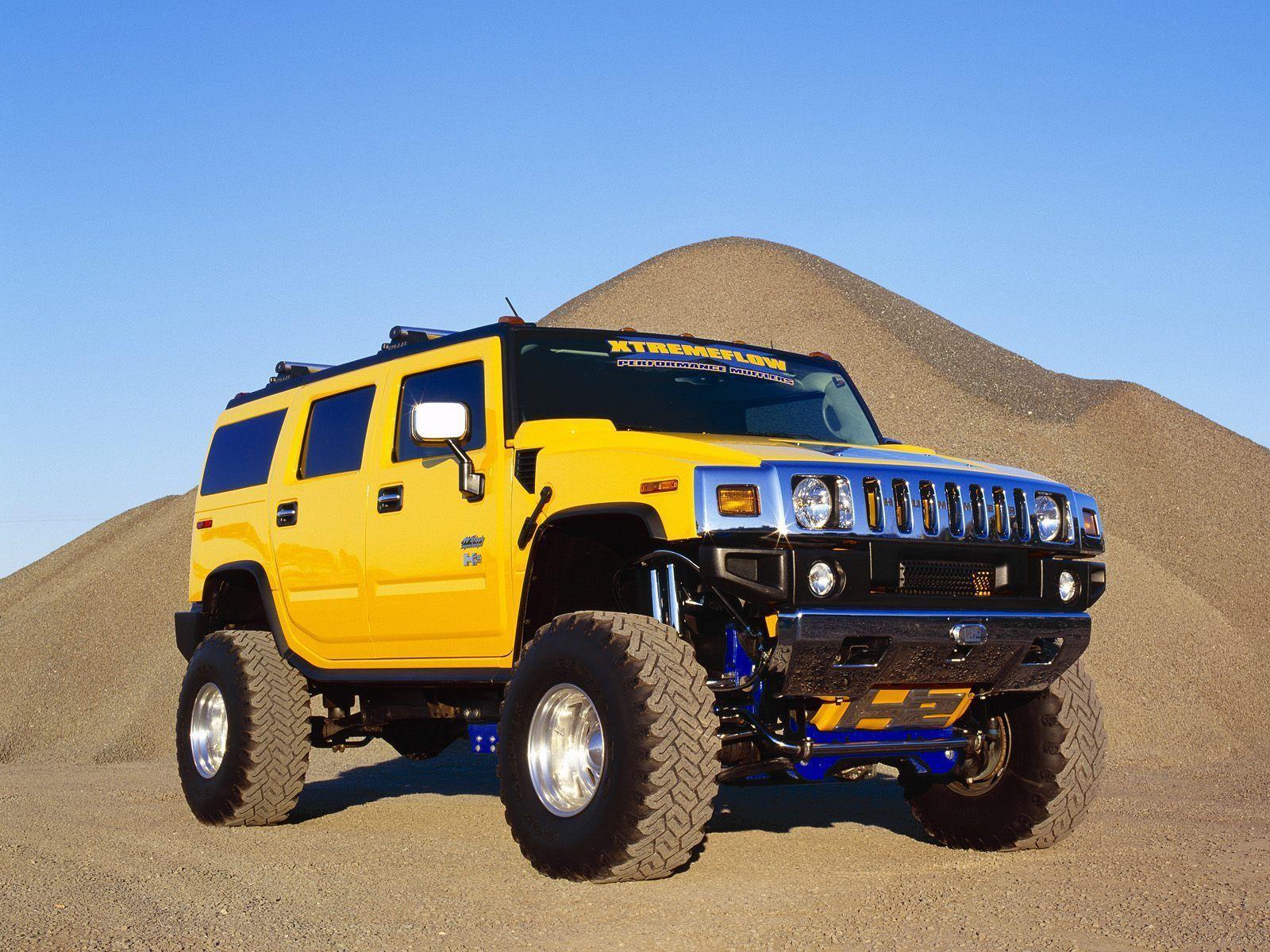 yellow hummer car wallpapers