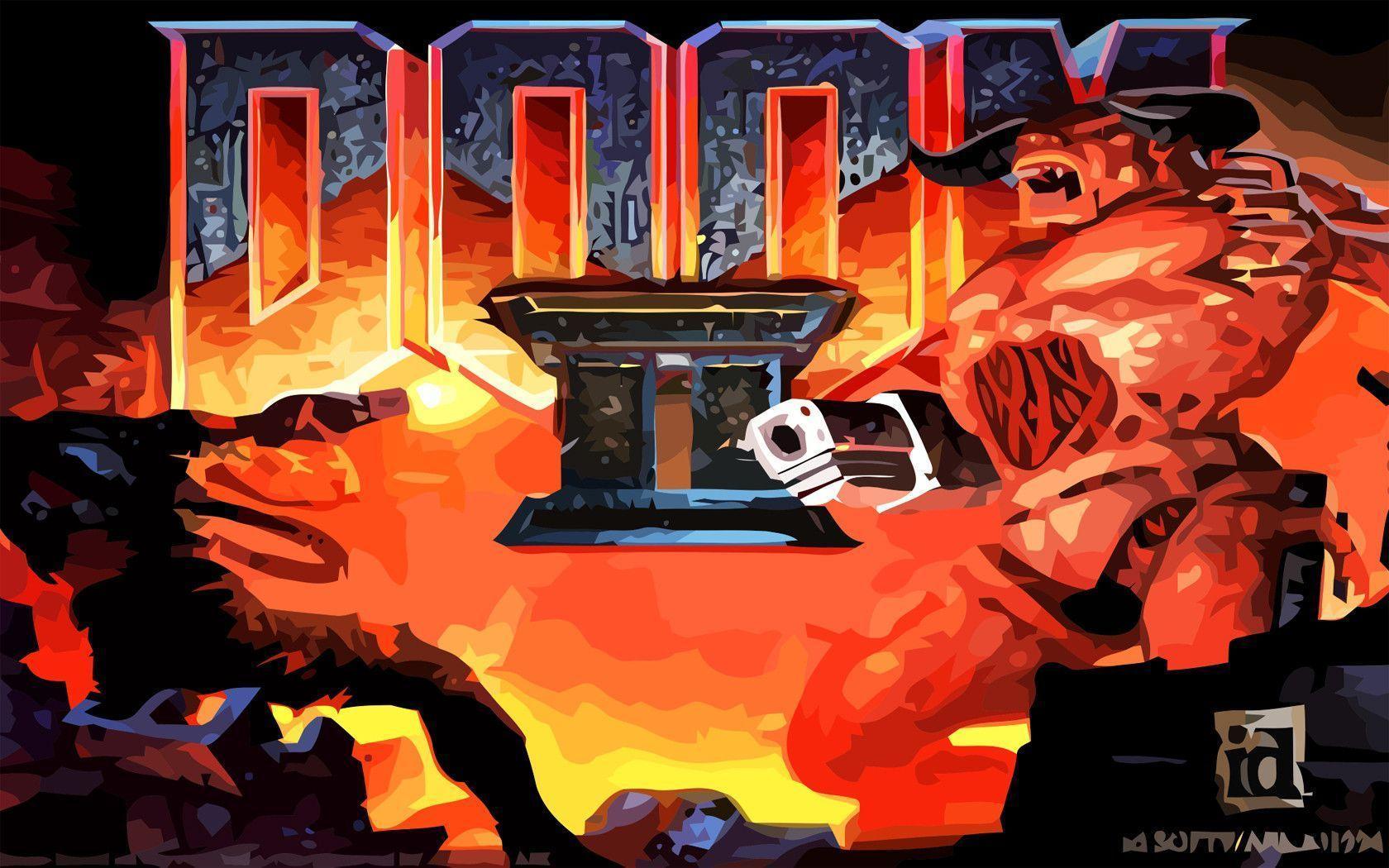 Doom 2 wallpaper, staré hry