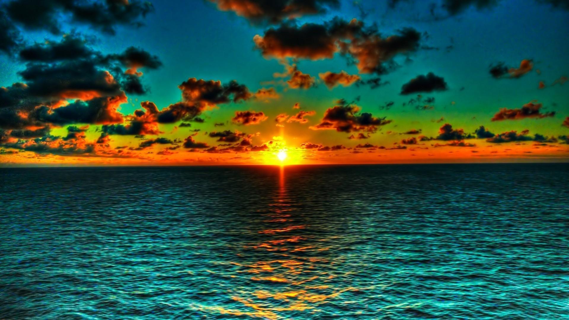 Beautiful Ocean Sunsets Hd Desktop 10 HD Wallpapers