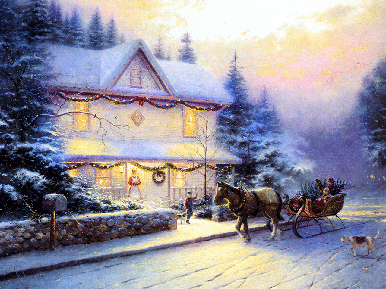 Victorian Christmas Wallpapers - Wallpaper Cave