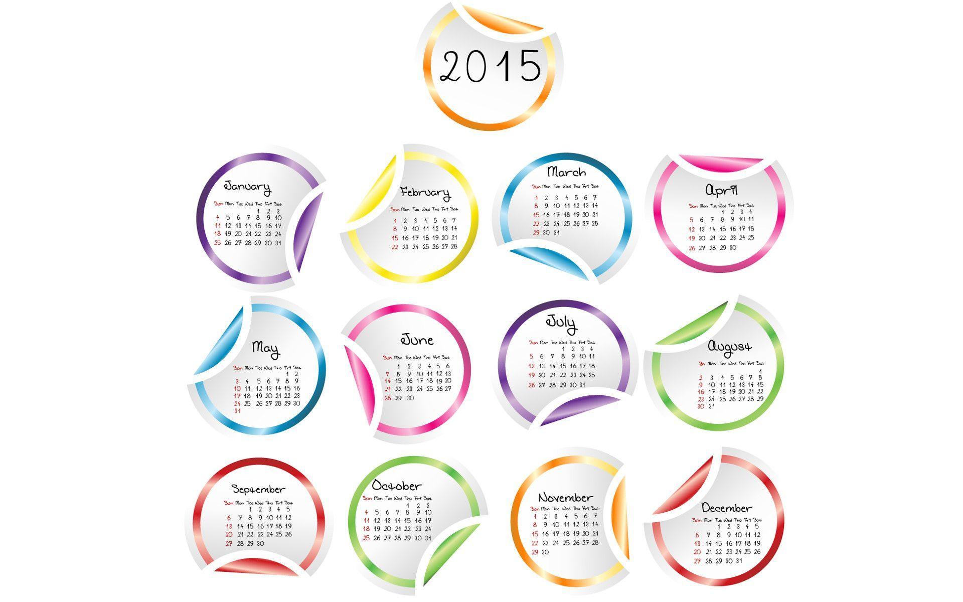 HD White 2015 Calender Wallpaper for Desktop Desktop Mobile