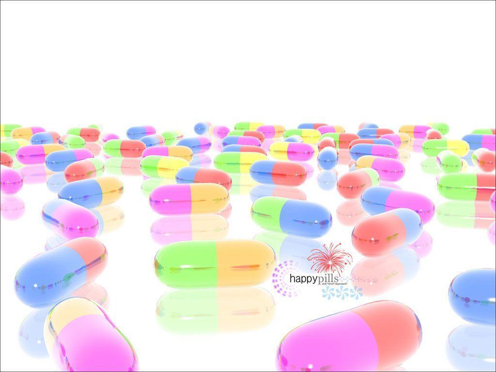medical happy pills 1024x768 pixel PPT Background for Powerpoint