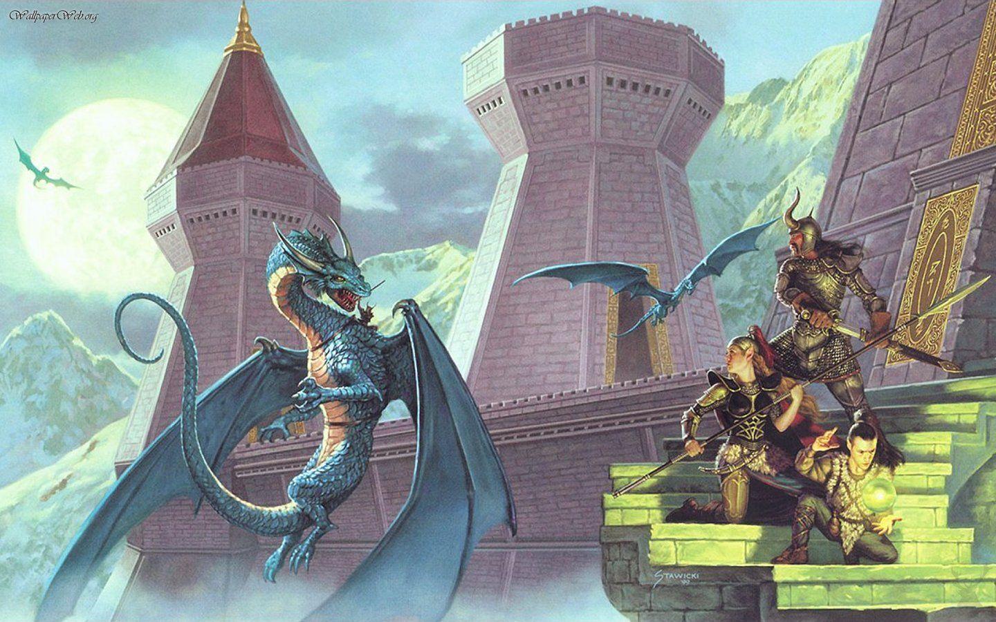 Dragon Castle Wallpaper HD Wallpaper