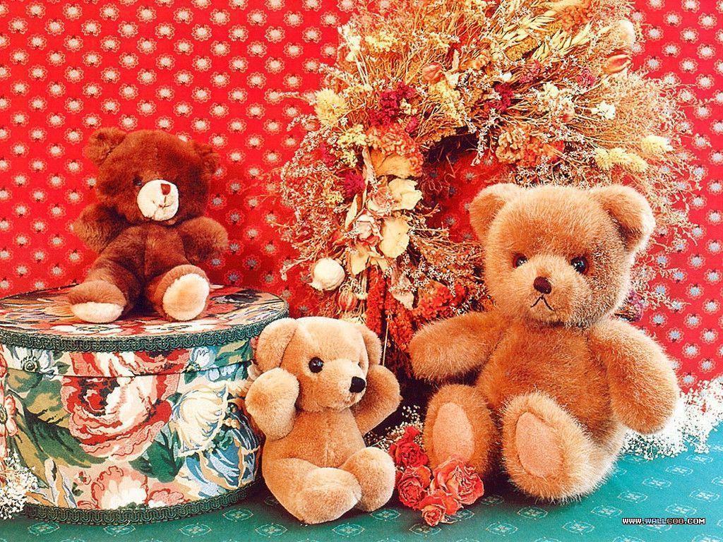 Teddy bears Animals Wallpaper