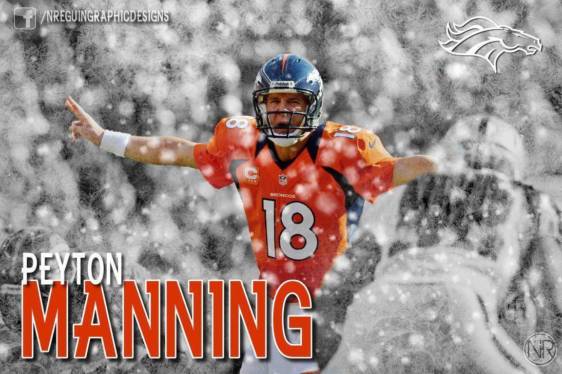 NFL player Peyton Manning HD Wallpaper