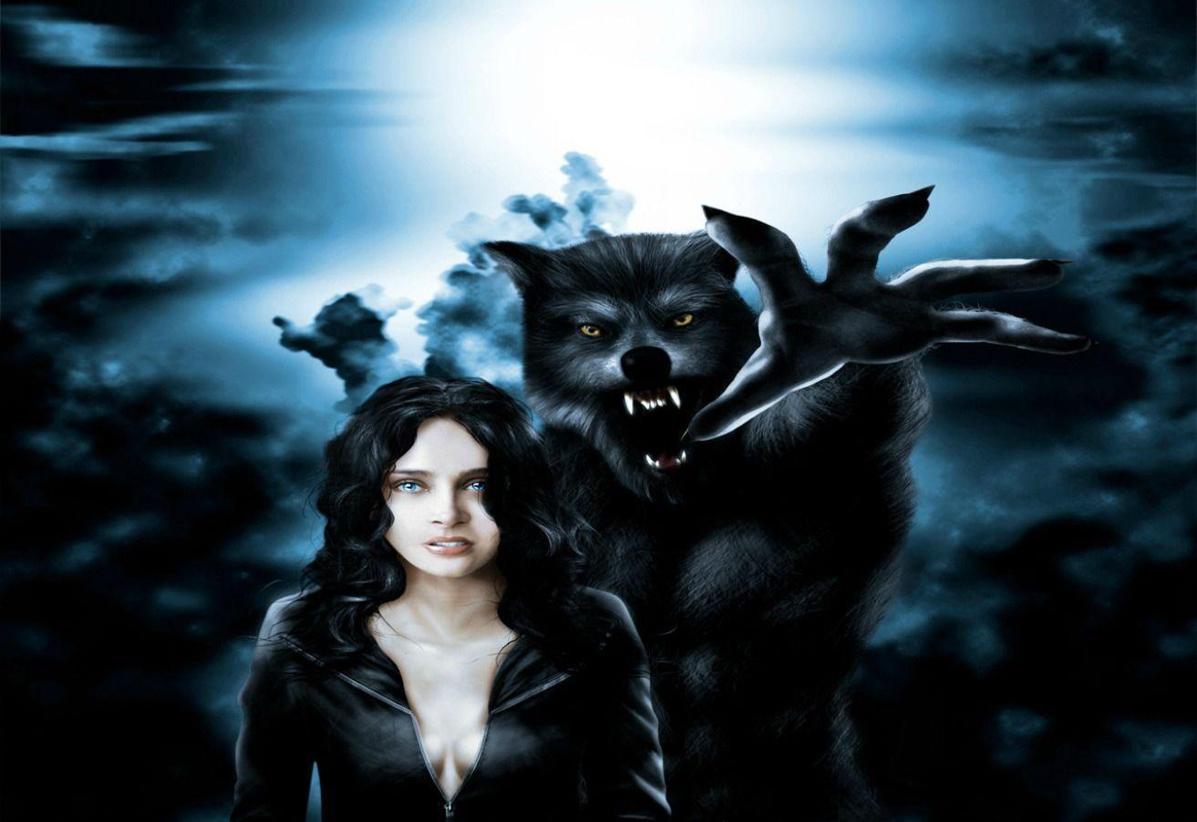 Download Dark Werewolf Wallpaper 1313x902