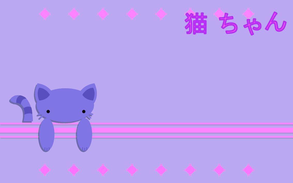 Purple Neko Chan Wallpaper By Sayuri Hime 7