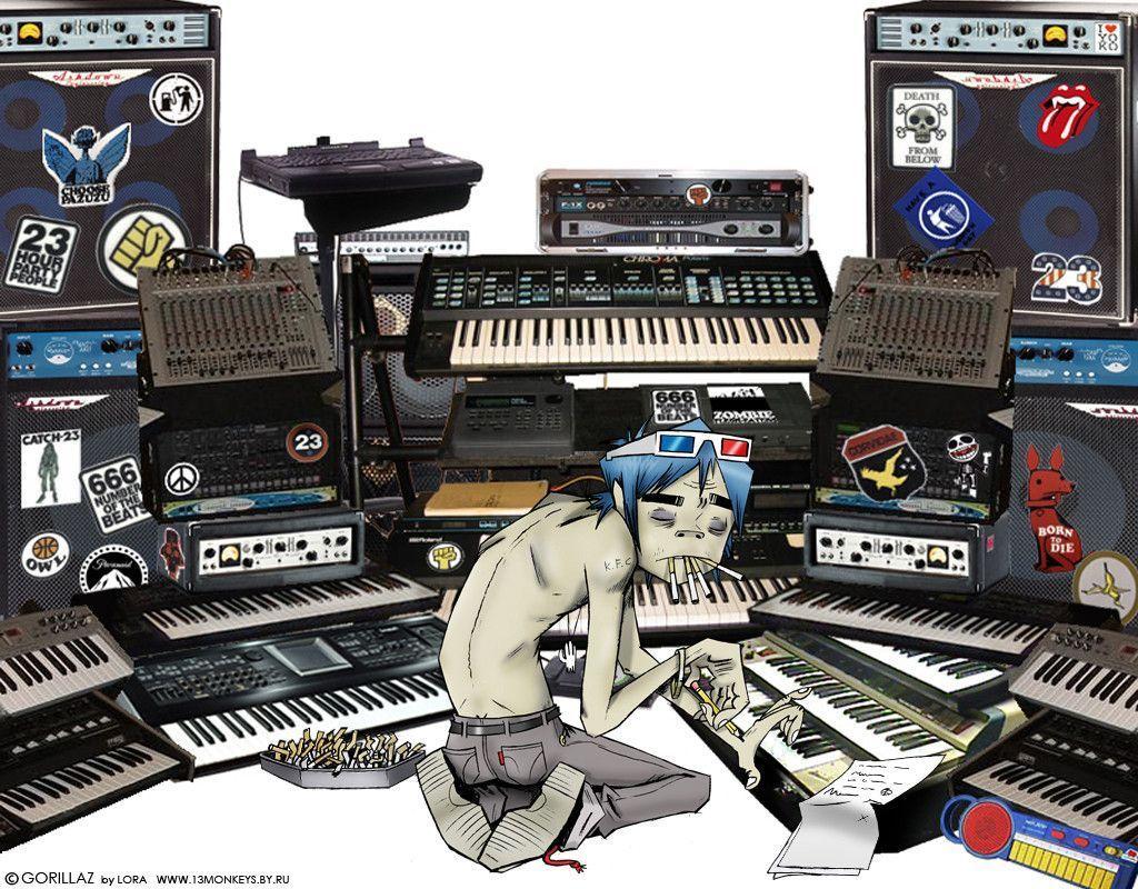 Download Yosum Gorillaz Wallpaper 1024x800