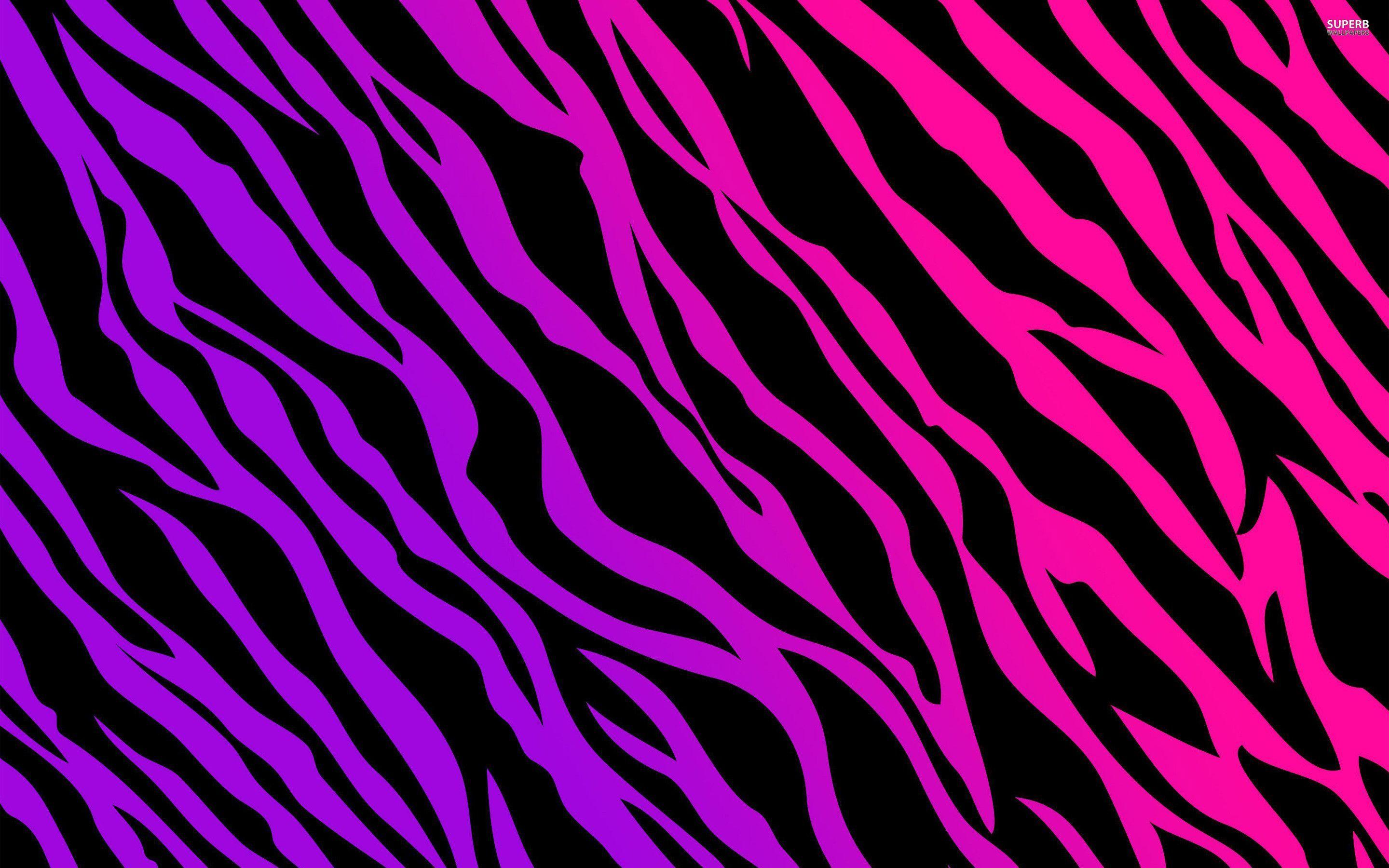 Wallpaper For > Neon Zebra Print Desktop Background