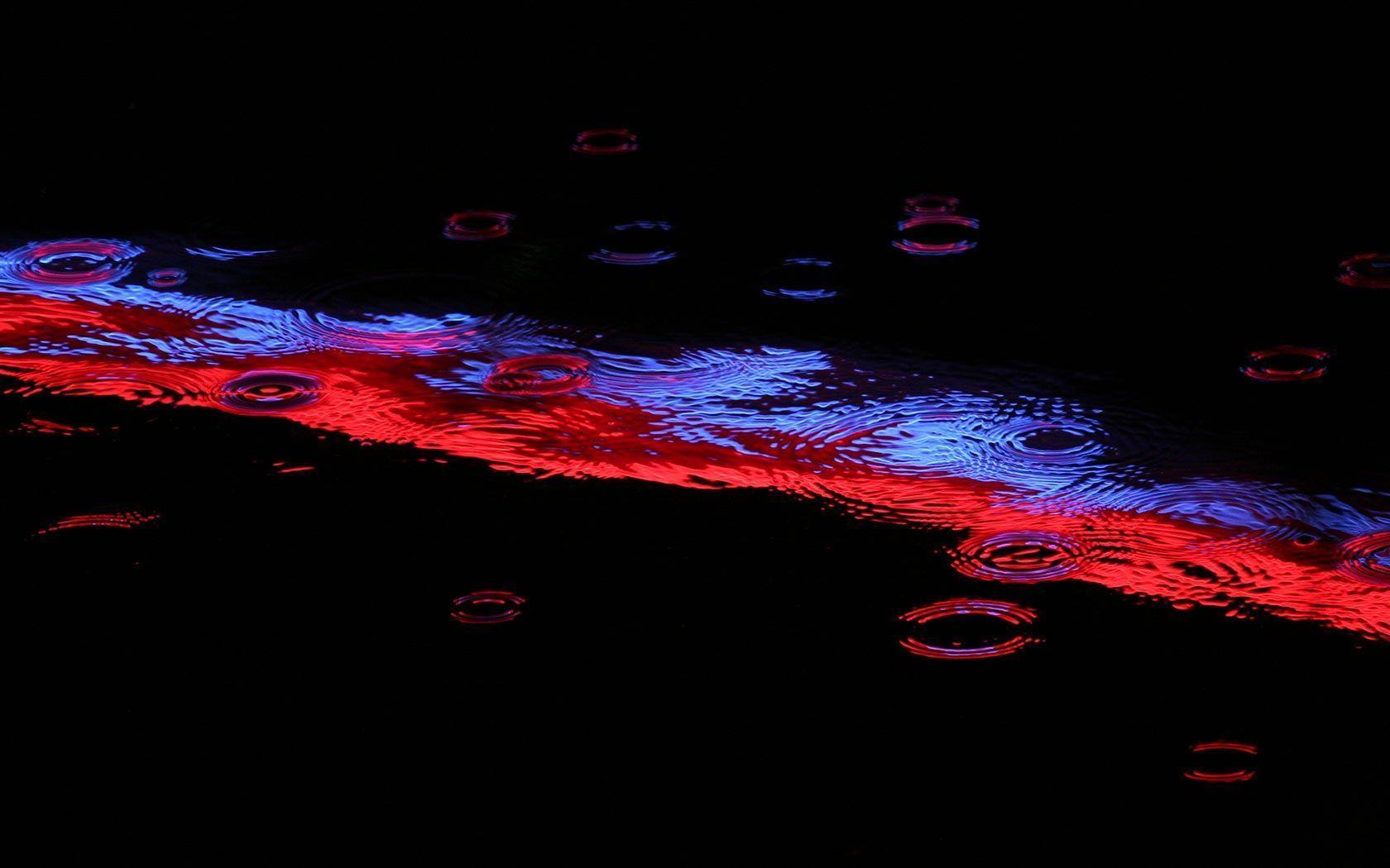 Red and Blue Neon Reflections Background 1680x1050 pixels